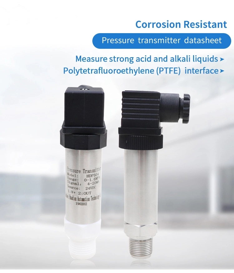 4-20mA 3051 Low Cost Power Pressure Capacitance Transducer for Acid