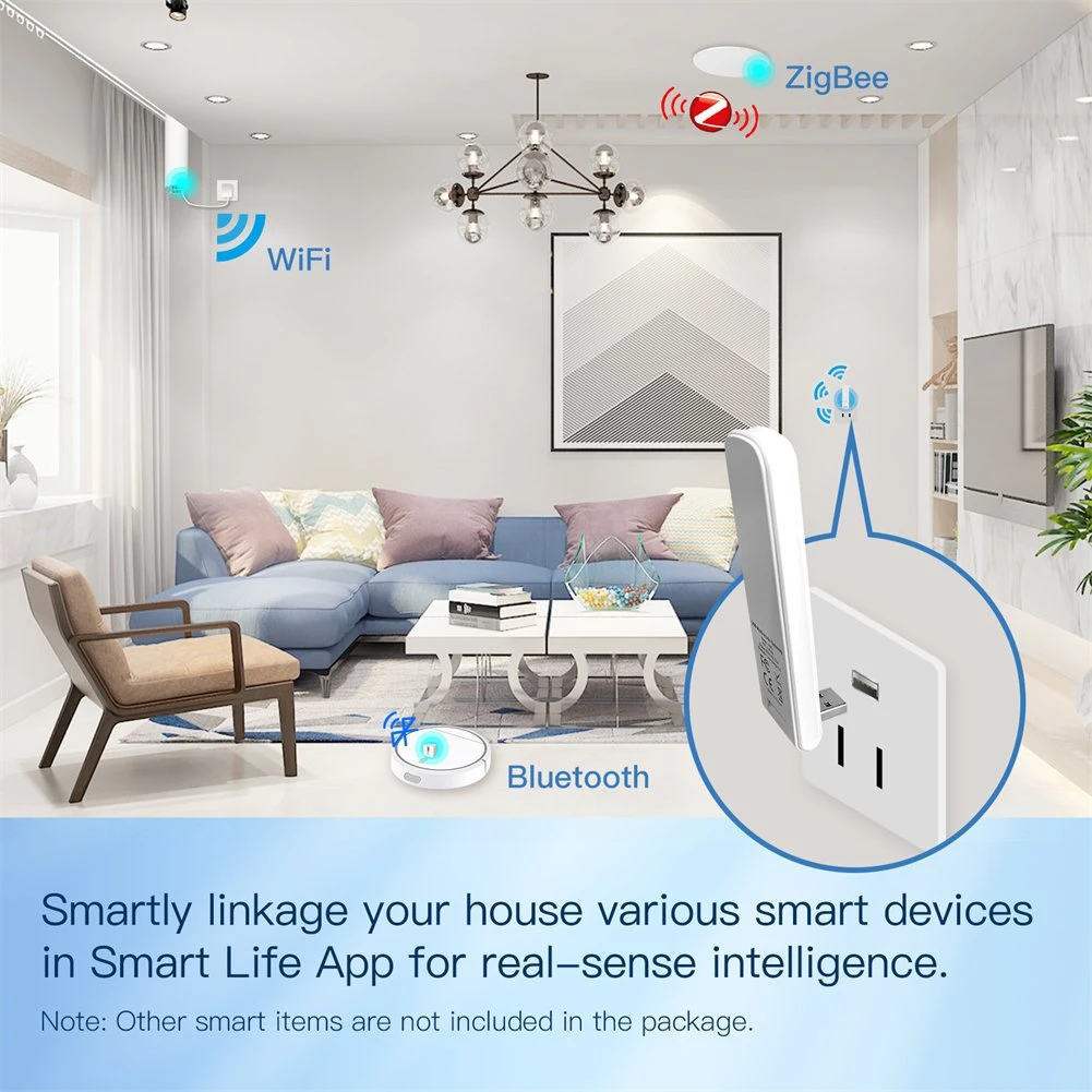 Tuya Multi-Mode Gateway WiFi Zigbee BLE Wireless Hub for Smart Home