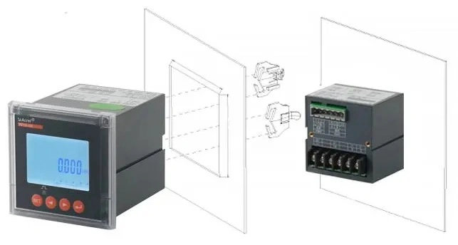 Acrel Pz DC Panel Energy Power Anti Reflux Zero Export Device Meter for Solar Inverter PV Project Grid-Connected Cabinet Solar Energy Storage System